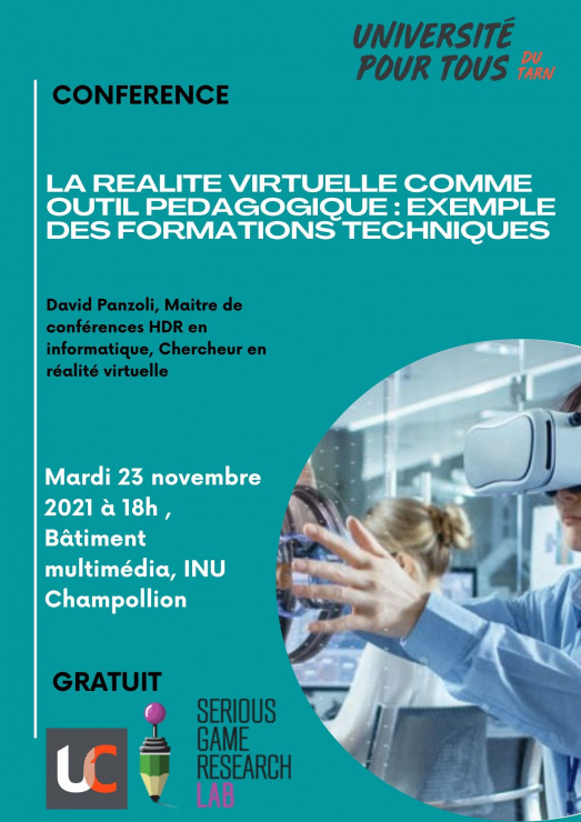 La réalité virtuelle comme outil pédagogique : exemple des formations techniques