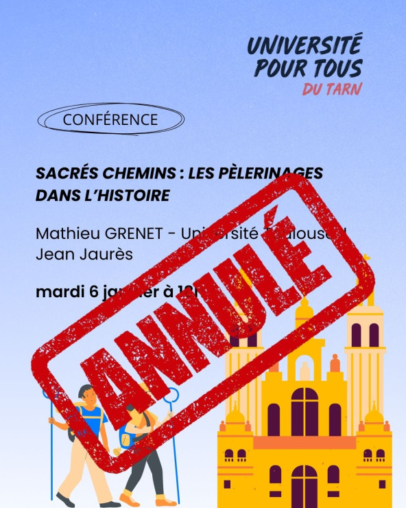 Conférence annulée