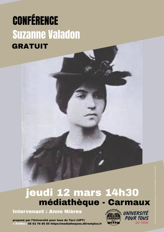SUZANNE VALADON, ARTISTE-FEMME AUDACIEUSE